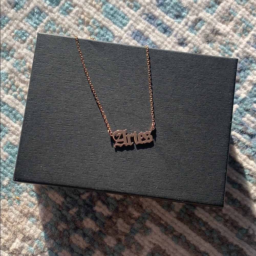 Aries Necklace Dipped In Gold...